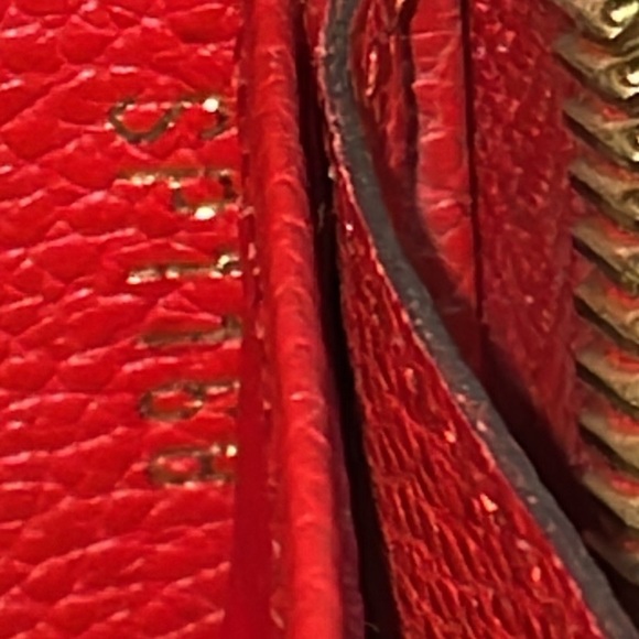 Louis Vuitton Red Emprente Zippy Wallet - Picture 12 of 15